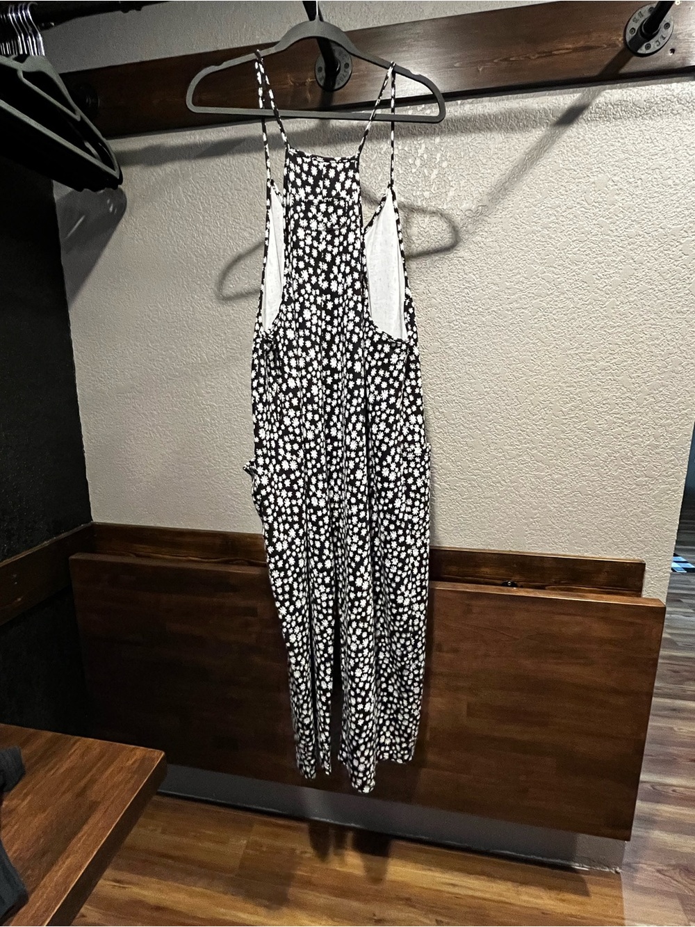 Polagram Black & White Daisy Dot Jumpsuit